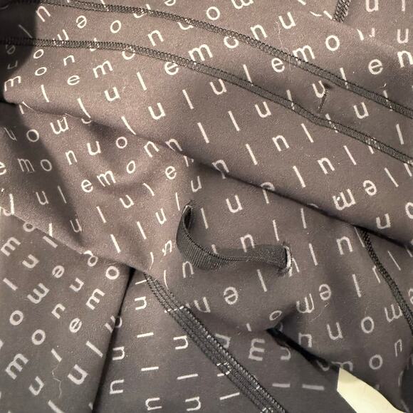 Lululemon Wunder Train High-Rise Tight Leggings Allover Print Black Grey 6 - Picture 7 of 10